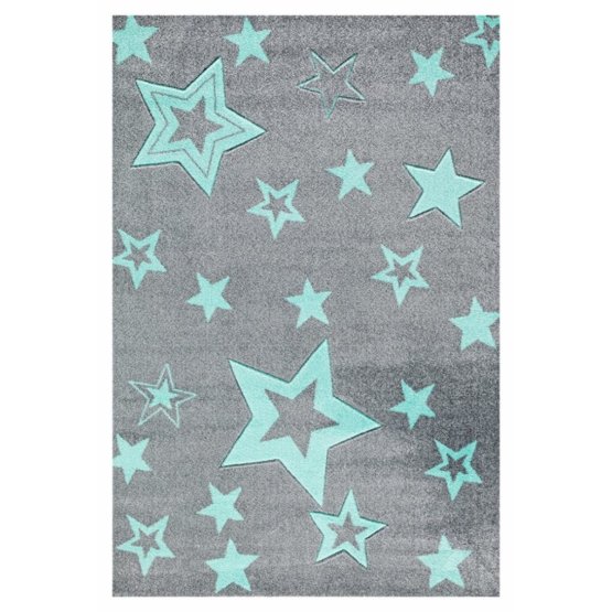 Detský koberec STARLIGHT - grau/mint