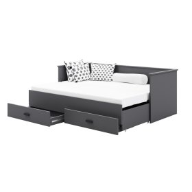 Rozkladacia posteľ HELIOS 200x80 cm - šedá