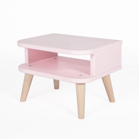 Nočný stolík NELL- púdrovo ružový, Ourbaby®