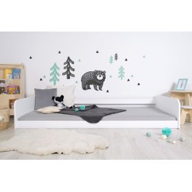Montessori drevená posteľ Sia - biela, Ourbaby®