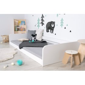 Montessori drevená posteľ Sia - biela, Ourbaby®